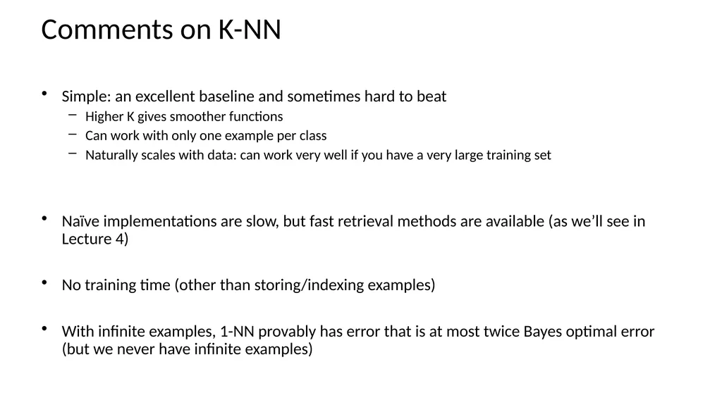 K-Nearest Neighbor Applied Machine Learning Derek - slide 34 of 43