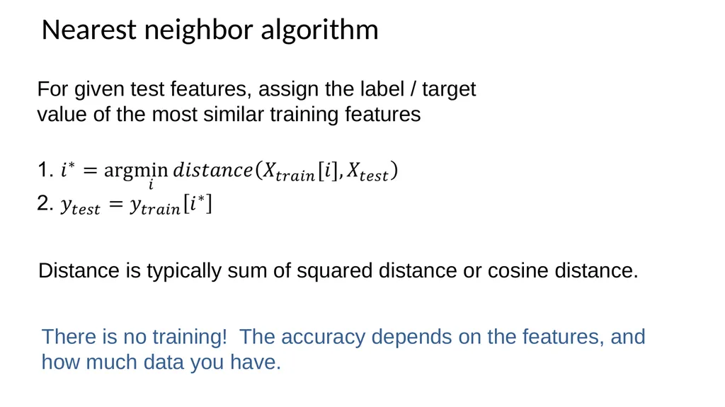 K-Nearest Neighbor Applied Machine Learning Derek - slide 26 of 43