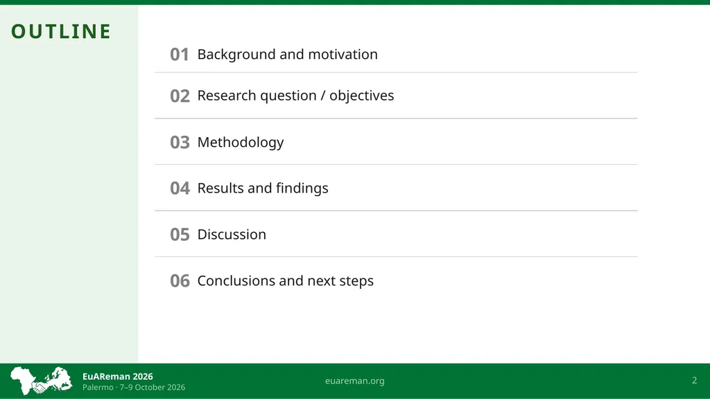 Presentation Title Goes Here A. Author¹* · B. - slide 2 of 9