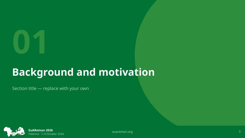 Presentation Title Goes Here A. Author¹* · B. - slide 3 of 9