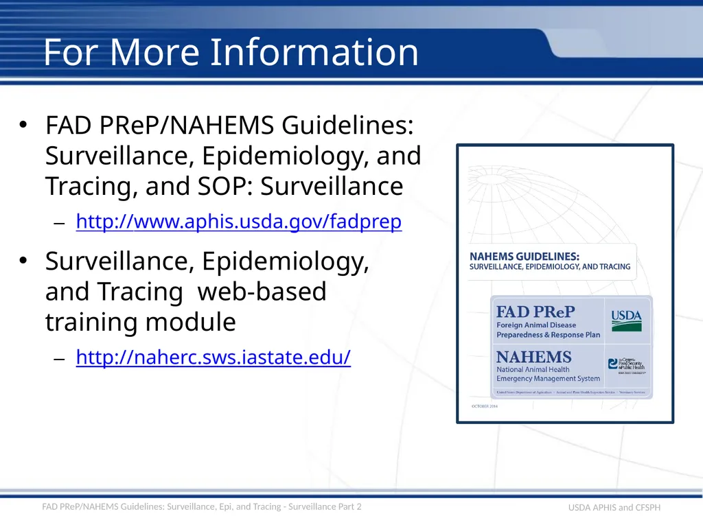 Surveillance, Epidemiology, and Tracing - slide 22 of 24