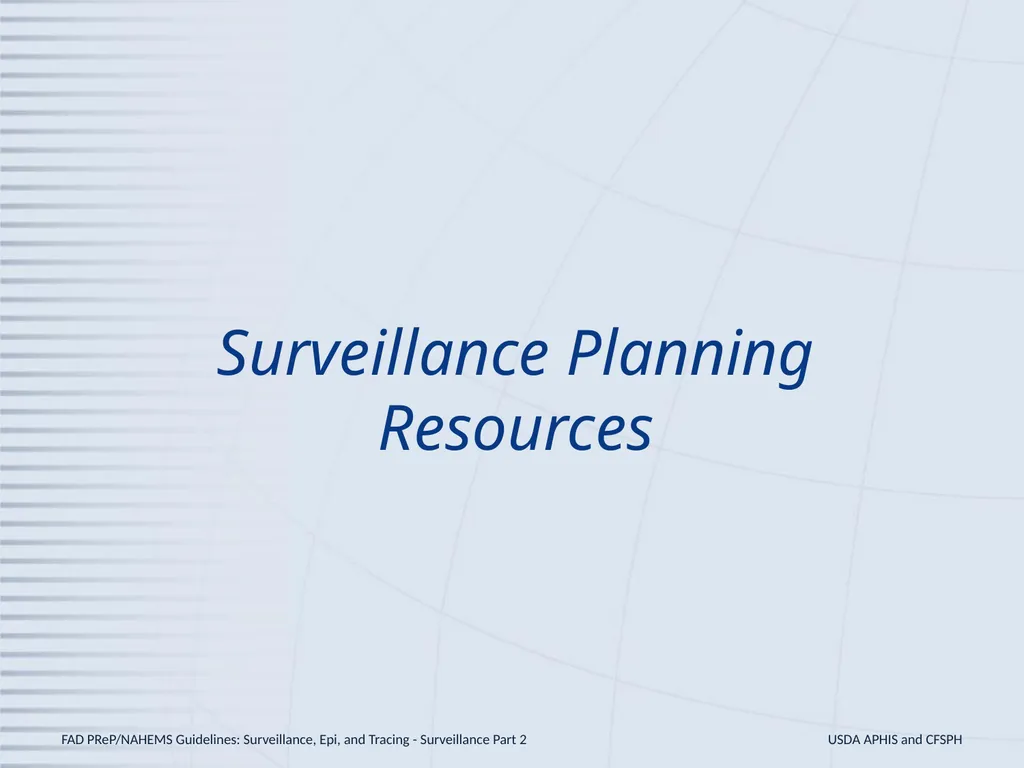 Surveillance, Epidemiology, and Tracing - slide 20 of 24