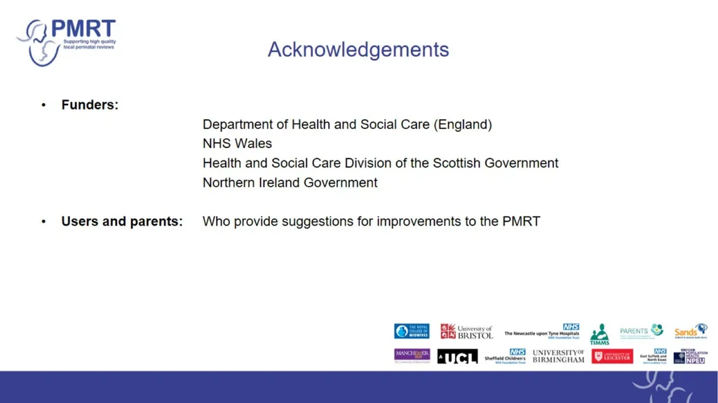 The PMRT – a tool designed to support: Annual - slide 26 of 28