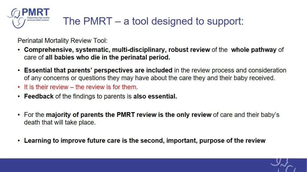 The PMRT – a tool designed to support: Annual - slide 2 of 28