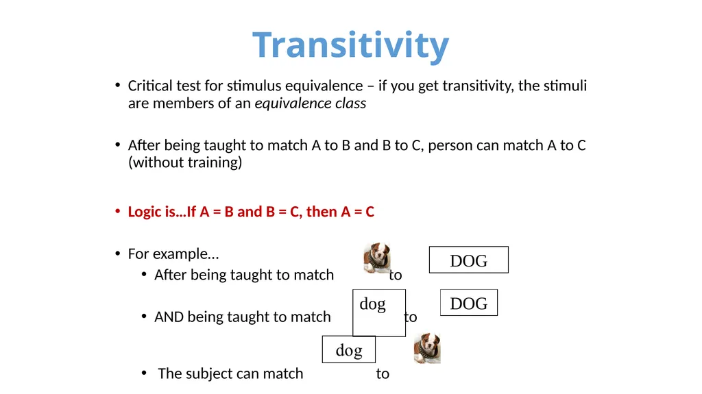 Stimulus Control Stimulus Control of Behavior - slide 47 of 57
