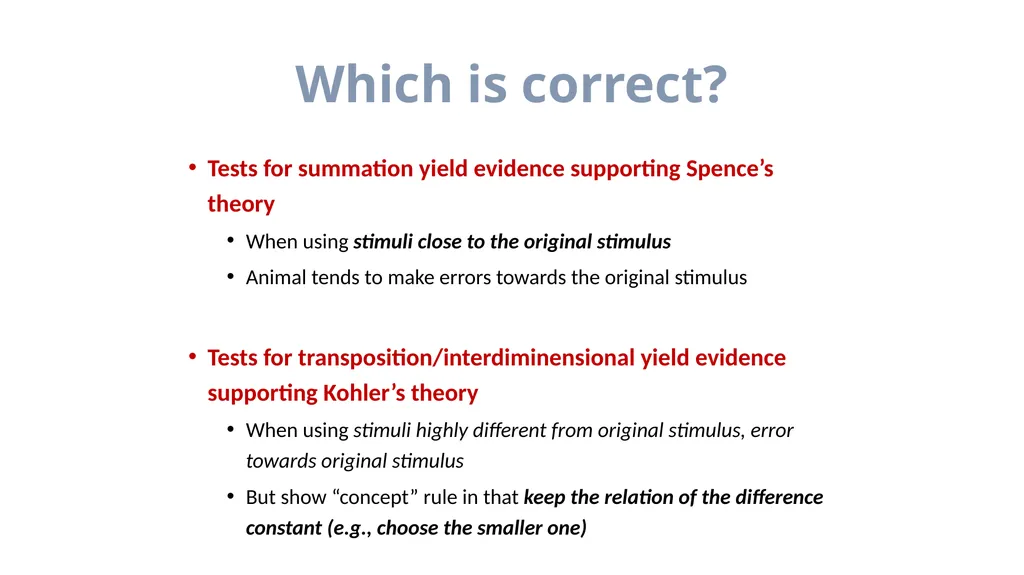 Stimulus Control Stimulus Control of Behavior - slide 29 of 57