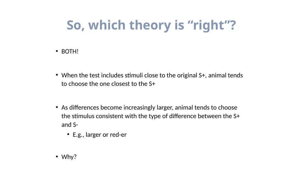 Stimulus Control Stimulus Control of Behavior - slide 30 of 57