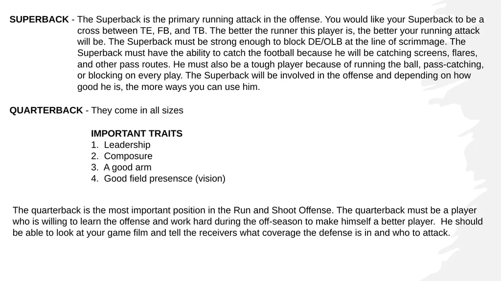 RUN n SHOOT OFFENSE FOUNDATIONS 1. Run & Shoot - slide 20 of 36