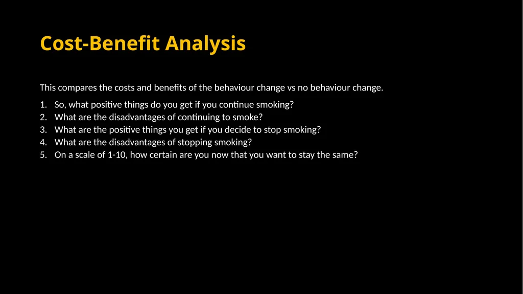 Mini Motivational Interviewing in the 10 minute - slide 33 of 38