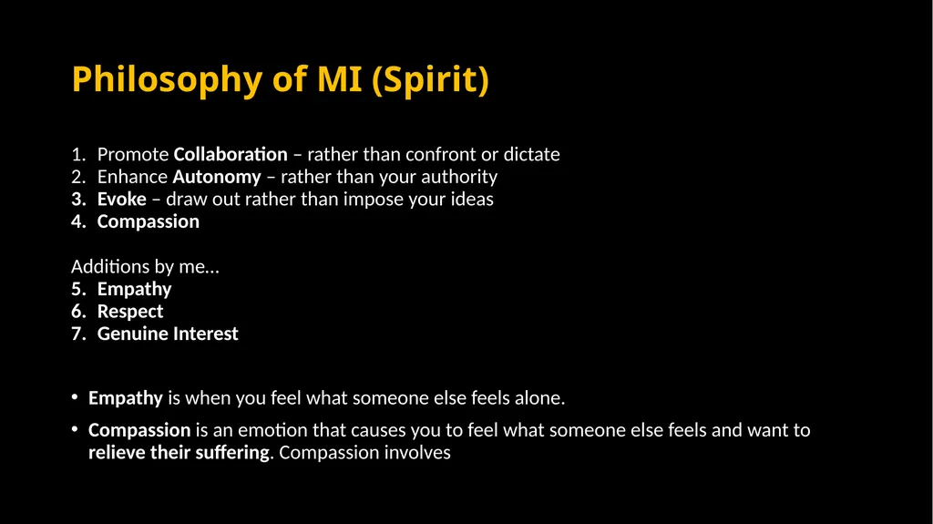 Mini Motivational Interviewing in the 10 minute - slide 10 of 38