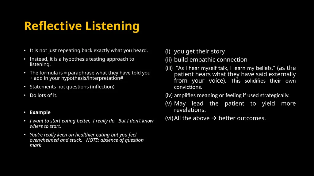 Mini Motivational Interviewing in the 10 minute - slide 24 of 38