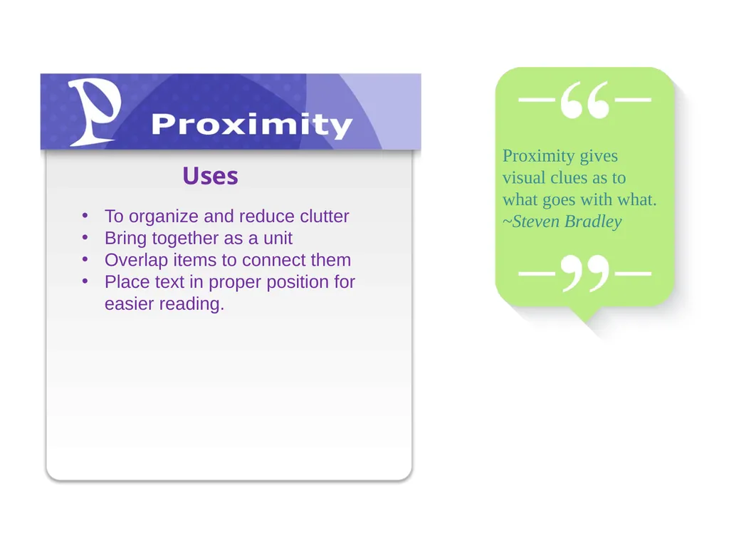 Underlying Principles of design Makes elements - slide 21 of 25