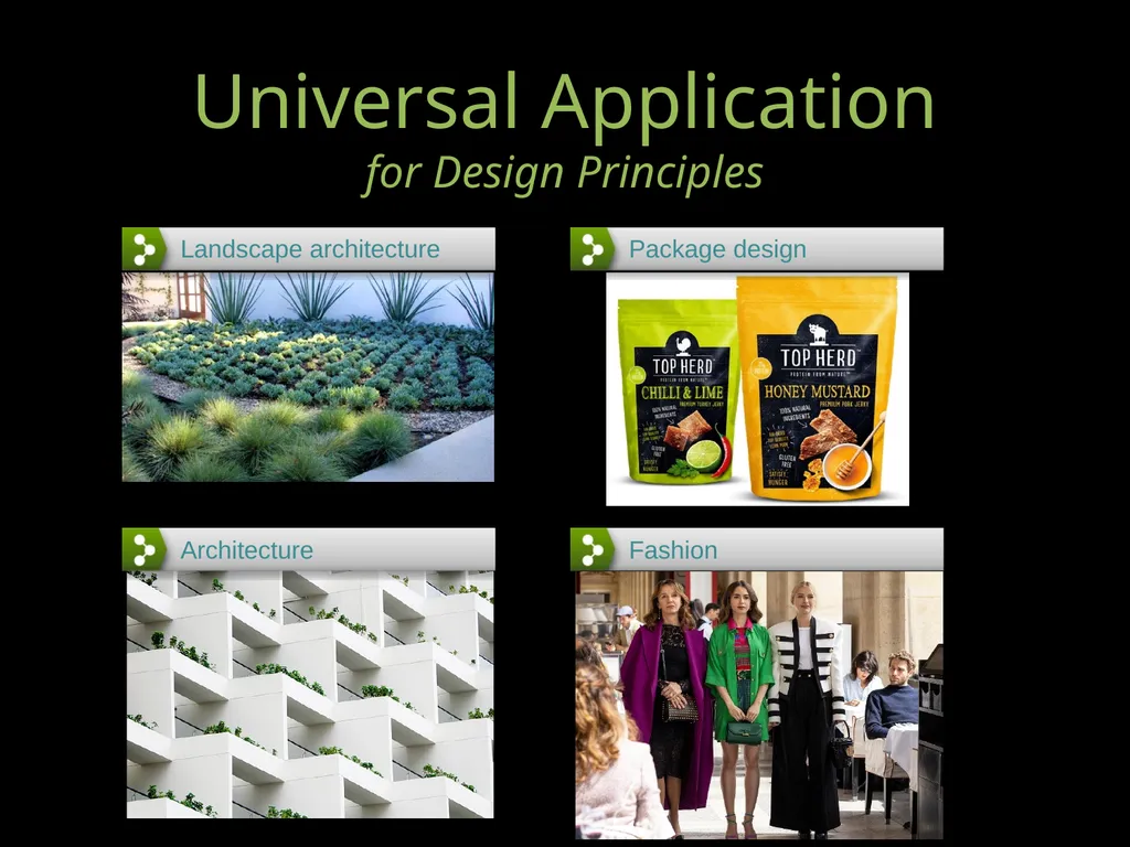 Underlying Principles of design Makes elements - slide 3 of 25