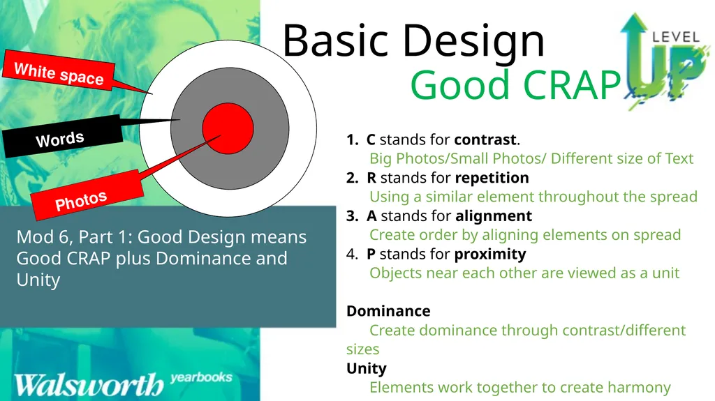 Basic Design How to make a Yearbook Spread Mod 6, - slide 4 of 10