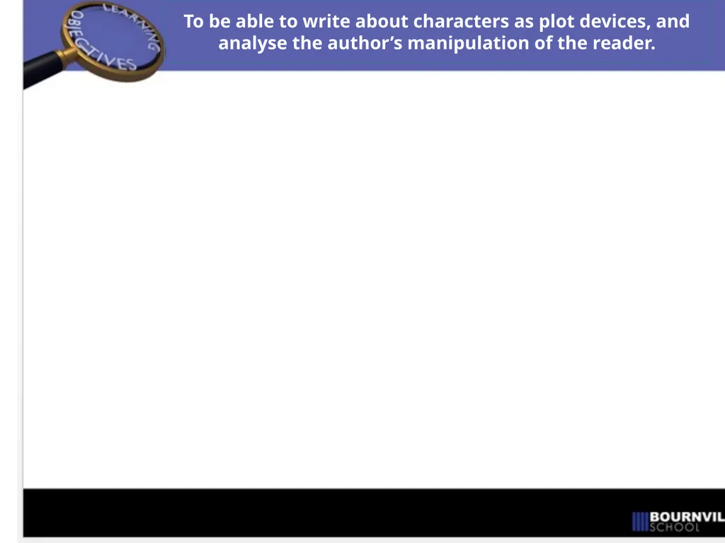 Imagine you are in your GCSE Literature exam, and - slide 4 of 13