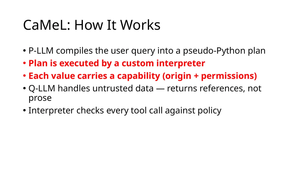 Large Language Model Agent Security COMP 4634 - slide 38 of 44