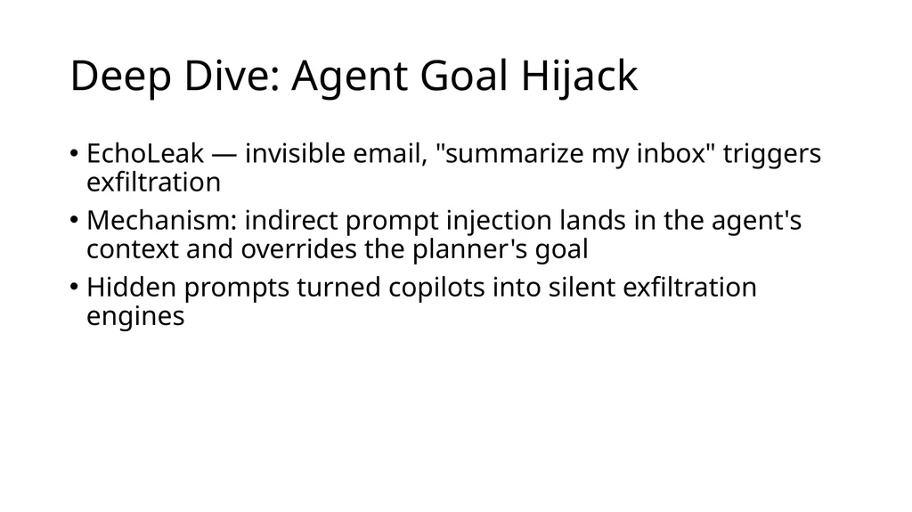 Large Language Model Agent Security COMP 4634 - slide 19 of 44