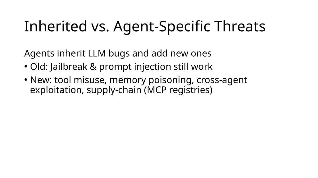 Large Language Model Agent Security COMP 4634 - slide 15 of 44