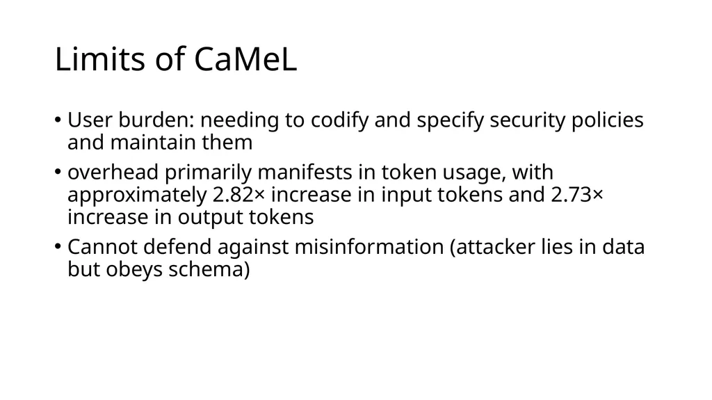 Large Language Model Agent Security COMP 4634 - slide 40 of 44