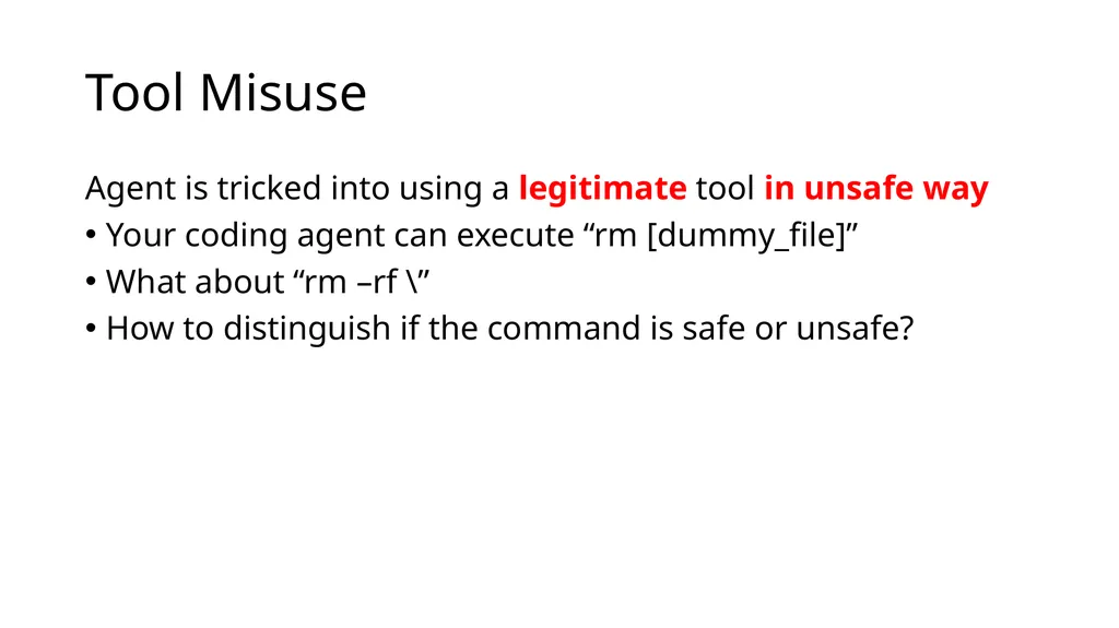 Large Language Model Agent Security COMP 4634 - slide 21 of 44