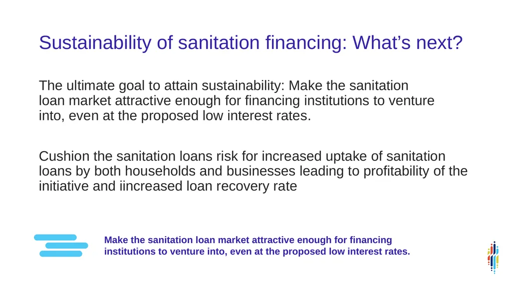 SFD presented at the WASH RAG 16th Summit KATE - slide 17 of 26
