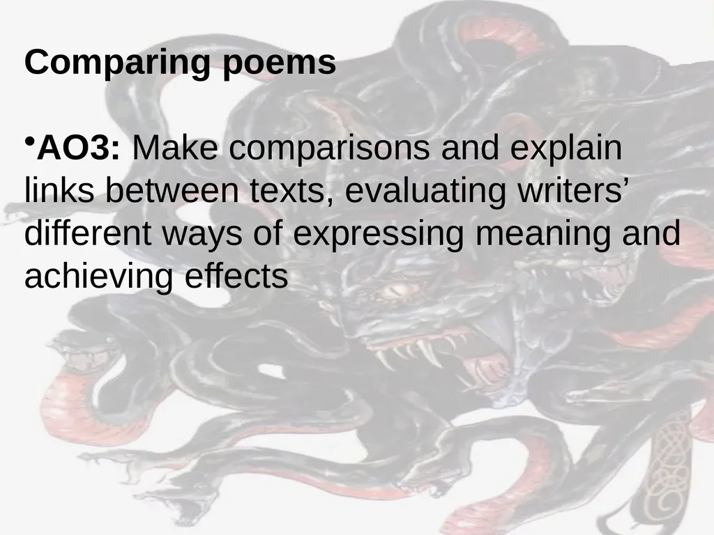 AO1: respond to texts critically and - slide 22 of 26
