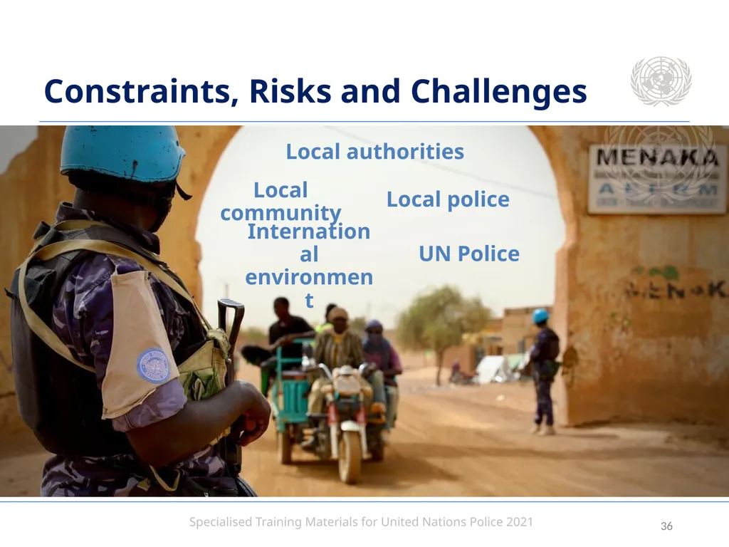 Aim To provide United Nations Police with an - slide 36 of 38