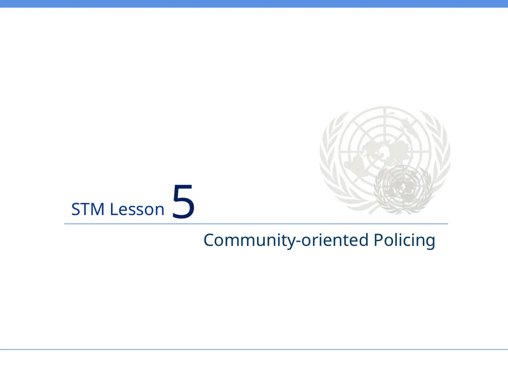 Aim To provide United Nations Police with an - slide 1 of 38