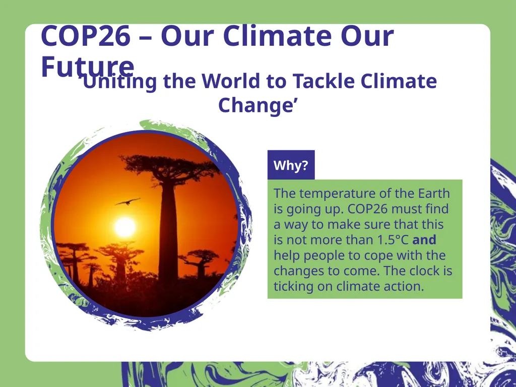 COP26 – Our Climate Our Future Our planet is at - slide 16 of 20