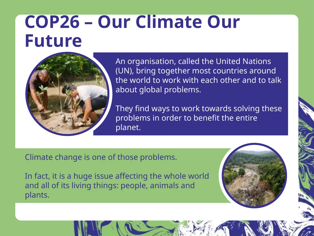 COP26 – Our Climate Our Future Our planet is at - slide 3 of 20