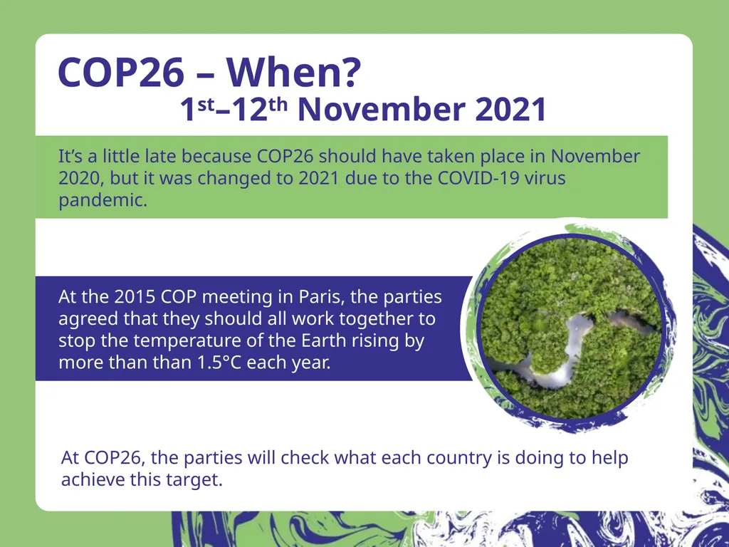 COP26 – Our Climate Our Future Our planet is at - slide 8 of 20