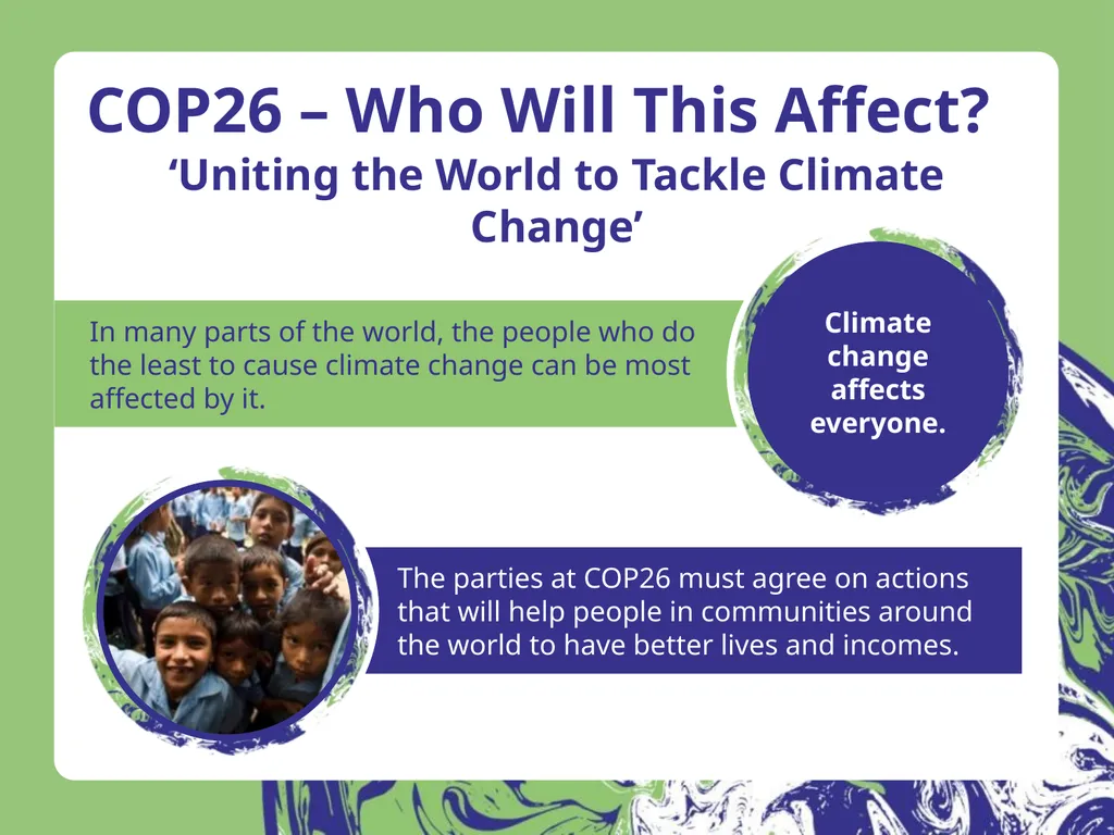 COP26 – Our Climate Our Future Our planet is at - slide 12 of 20