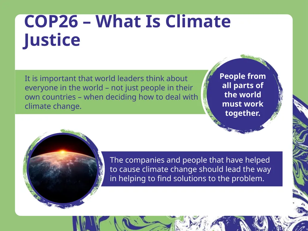 COP26 – Our Climate Our Future Our planet is at - slide 13 of 20