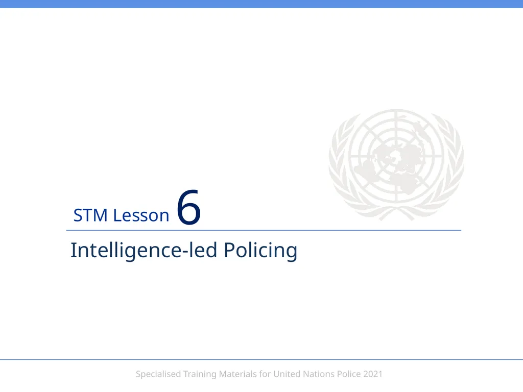 Intelligence-led Policing Aim To provide - slide 1 of 24