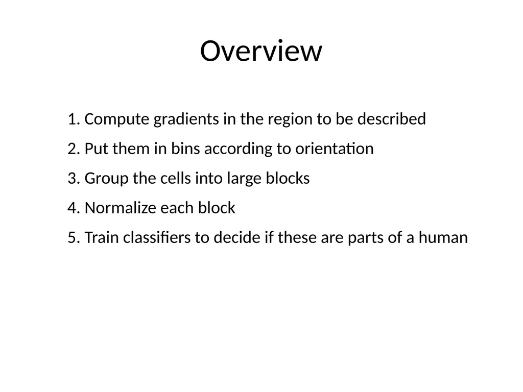 Histograms of Oriented Gradients for Human - slide 2 of 9
