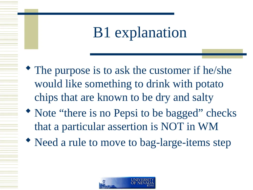 Rule Based Systems If <condition> then - slide 38 of 45