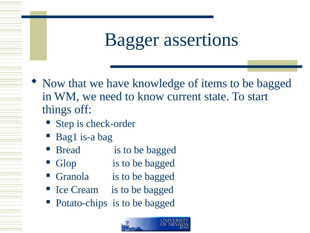 Rule Based Systems If <condition> then - slide 36 of 45