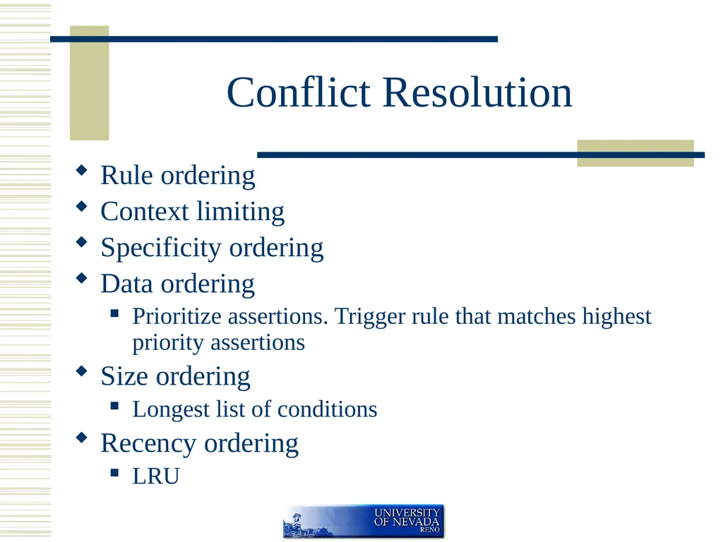 Rule Based Systems If <condition> then - slide 45 of 45