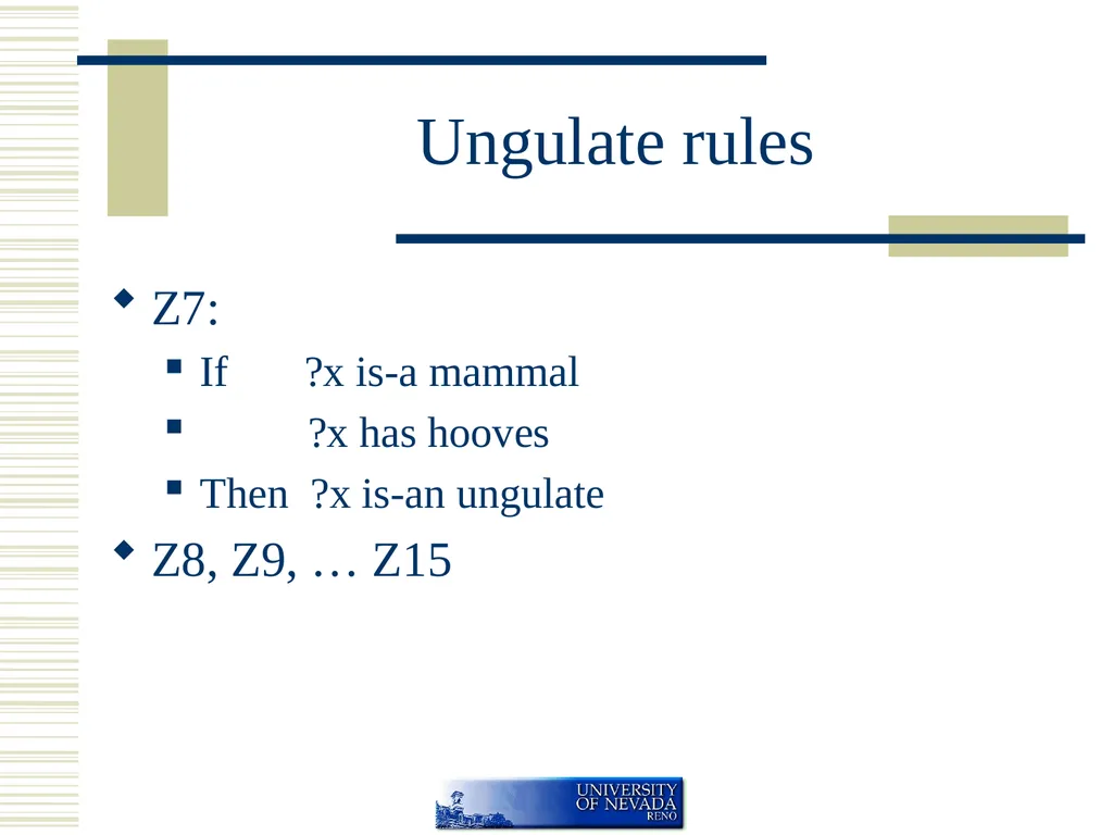 Rule Based Systems If <condition> then - slide 16 of 45