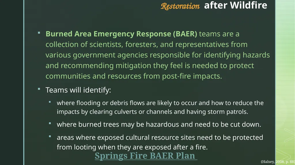 fire ecology The relationship between wildfire & - slide 29 of 33