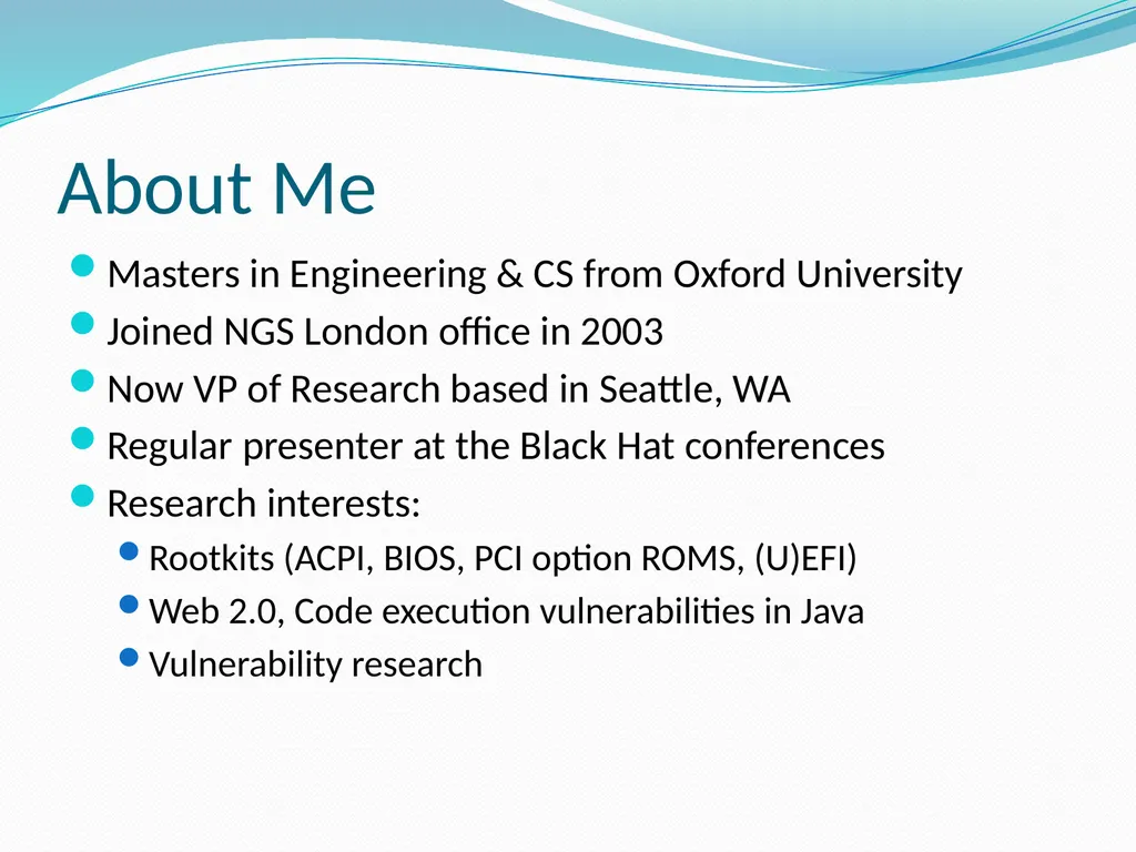 Fuzzing for Security Flaws John Heasman Stanford - slide 5 of 40