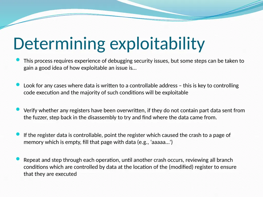 Fuzzing for Security Flaws John Heasman Stanford - slide 23 of 40