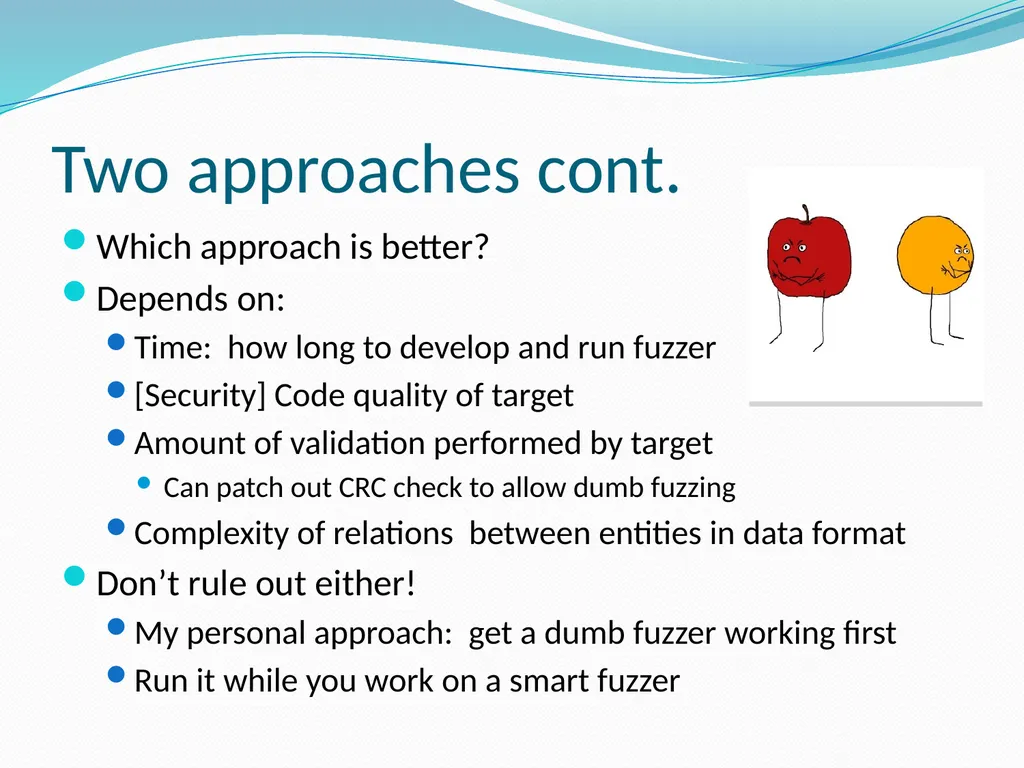 Fuzzing for Security Flaws John Heasman Stanford - slide 16 of 40