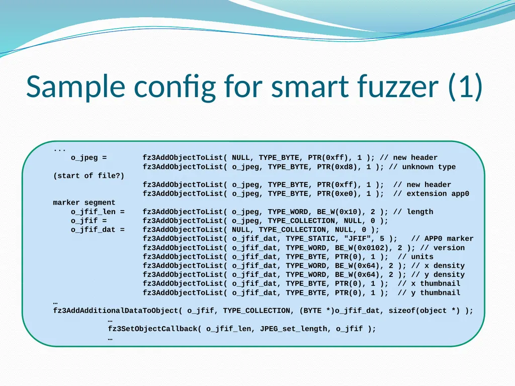 Fuzzing for Security Flaws John Heasman Stanford - slide 14 of 40