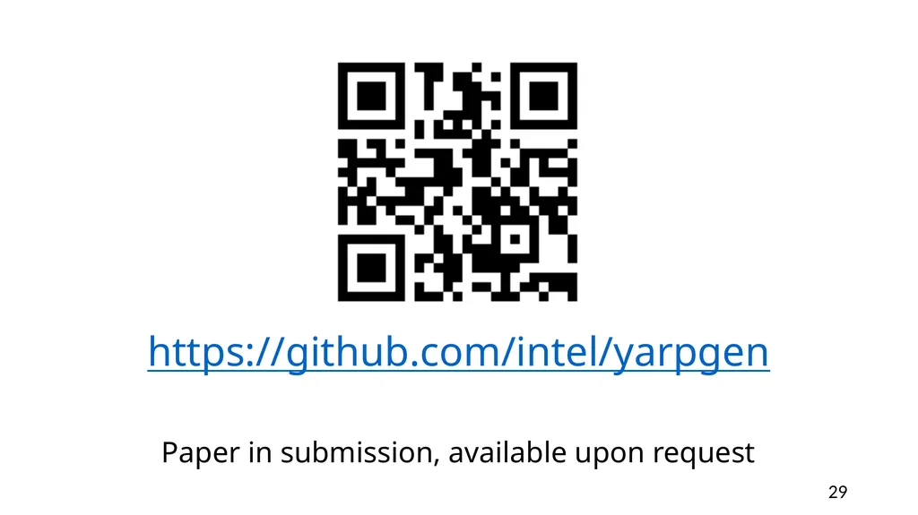 YARPGen: A Compiler Fuzzer for Loop Optimizations - slide 29 of 29