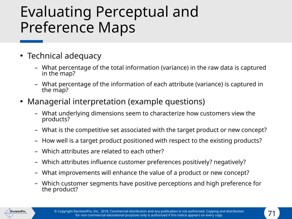 Positioning Positioning concept Perceptual mapping - slide 71 of 71
