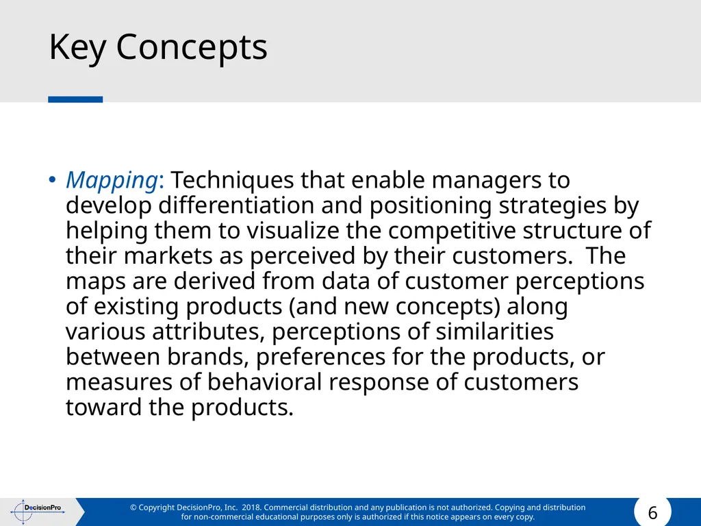 Positioning Positioning concept Perceptual mapping - slide 6 of 71