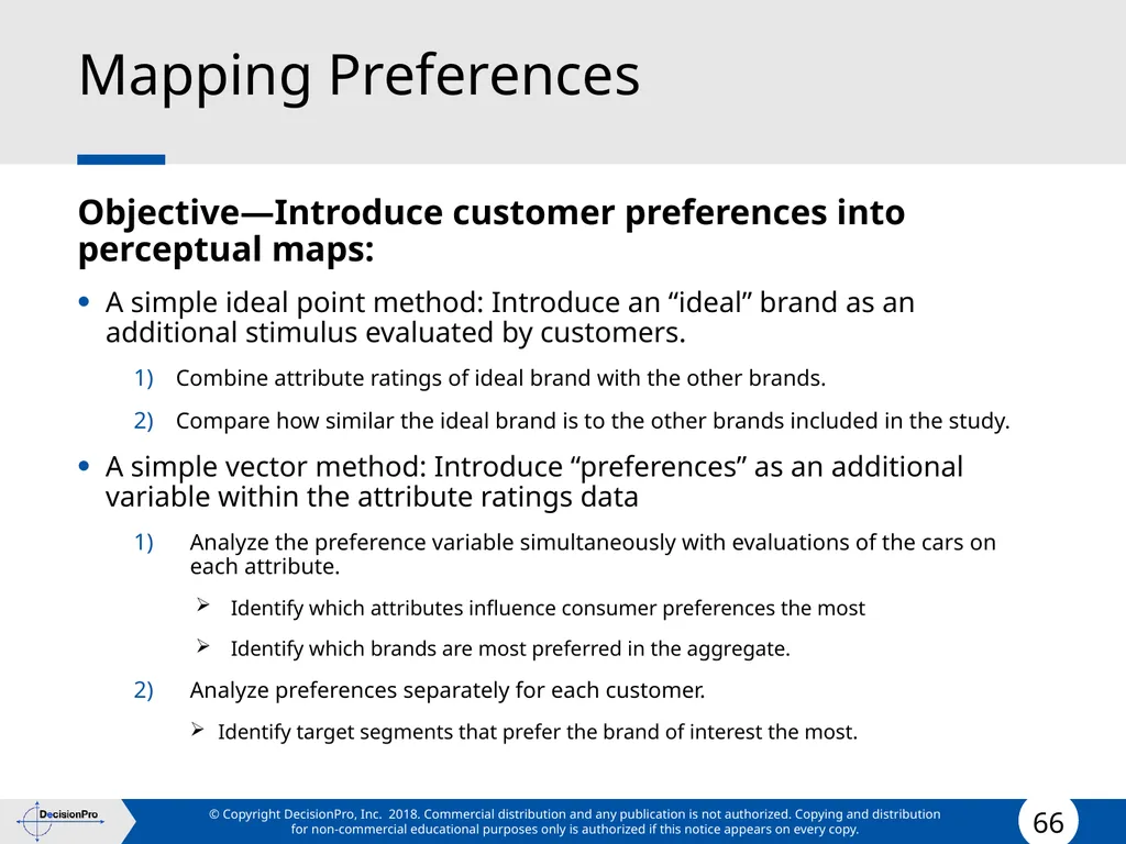 Positioning Positioning concept Perceptual mapping - slide 66 of 71
