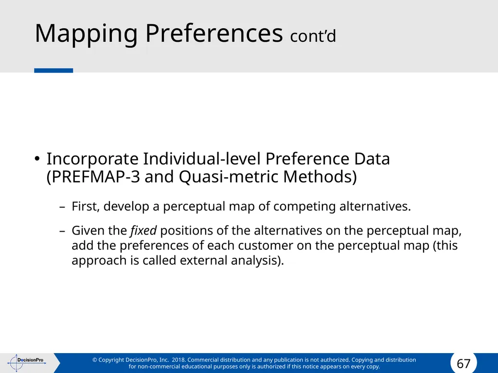 Positioning Positioning concept Perceptual mapping - slide 67 of 71