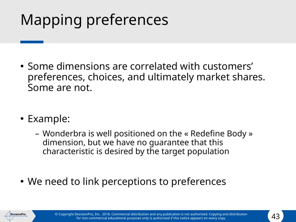 Positioning Positioning concept Perceptual mapping - slide 43 of 71